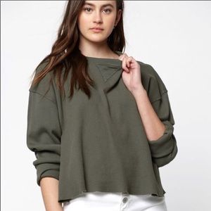 Brandy Melville Olive Green Laila Top/Thermal